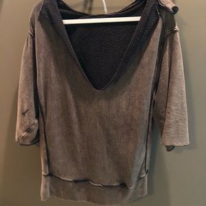 Free People V- Neck Sweatshirt